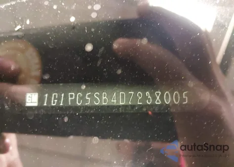 2013 Chevrolet Cruze Lt z USA, uszkodzony, nr VIN 1G1PC5SB4D7238005